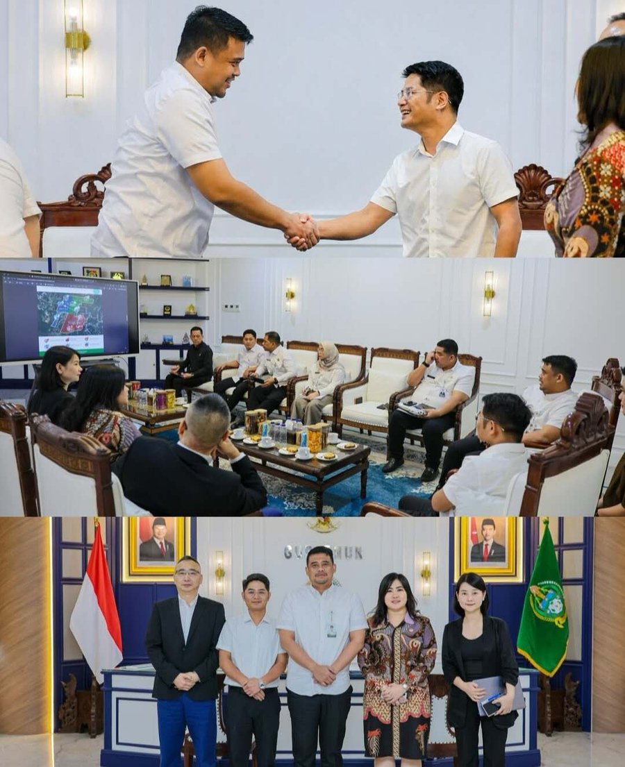 visit the governor of North Sumatra, Indonesia